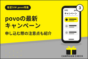 povoの最新キャンペーン3選！申し込む際の注意点も紹介