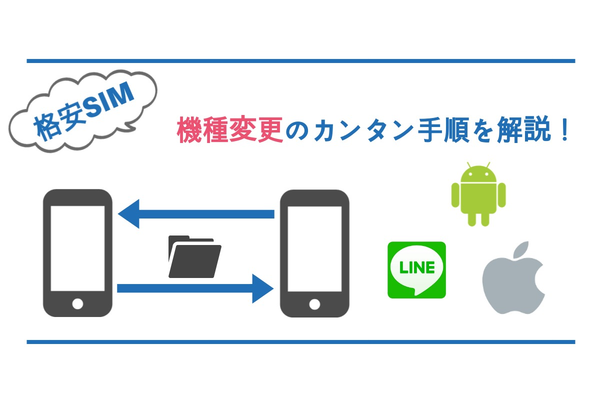 【格安SIM】機種変更は4ステップと簡単！データ引き継ぎを忘れずに！