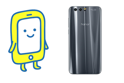 honor9とスマホくん