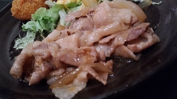 Zenfone4SelfieProで撮った生姜焼き