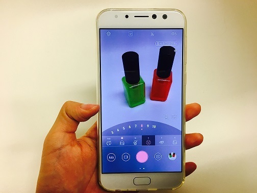 Zenfone4SelfieProの美人エフェクト